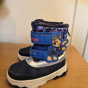 Paw Patrol Kids' Navy and Silver Snow Boots